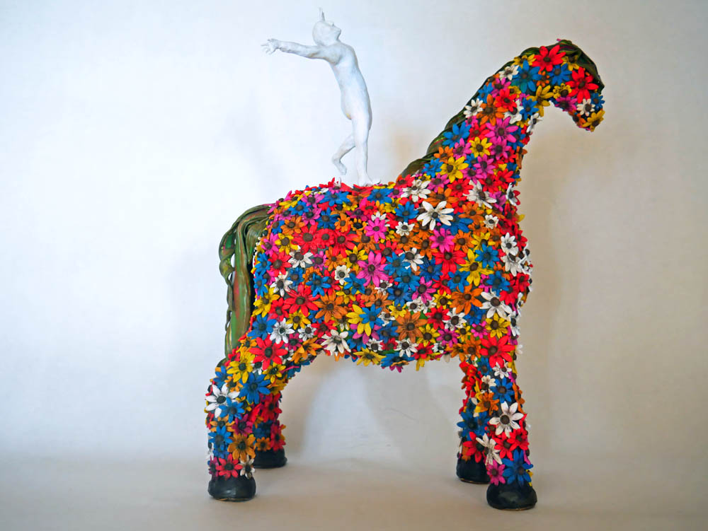 Spring Flower Horse