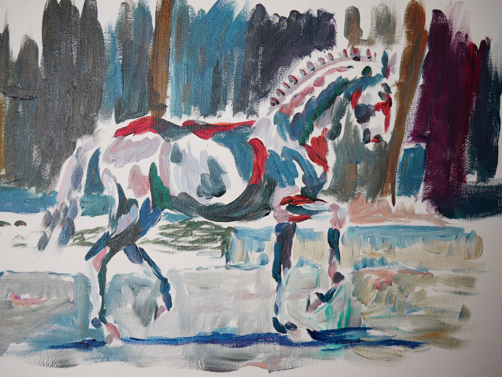 painting of a horse